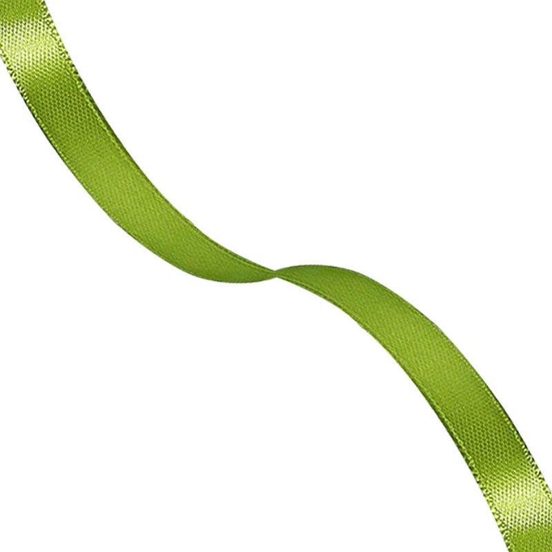 HLOMVE Solid Color Olive Green Satin Ribbon  3/8 Inches x 25 Yards Fabric Satin Ribbon for Gift Wrapping  Crafts  Hair Bows Making  Wreath  Wedding Party Decoration and Other Sewing Projects - Image 2
